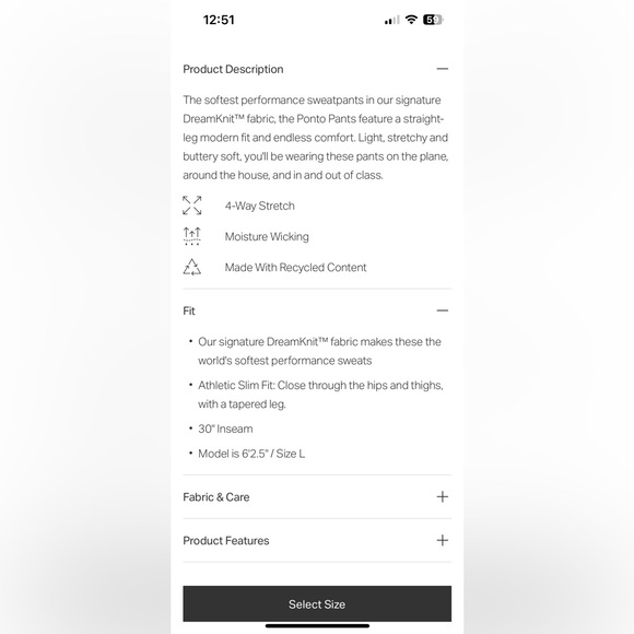 Vuori | Ponto Performance Pant | 30” - Picture 9 of 9